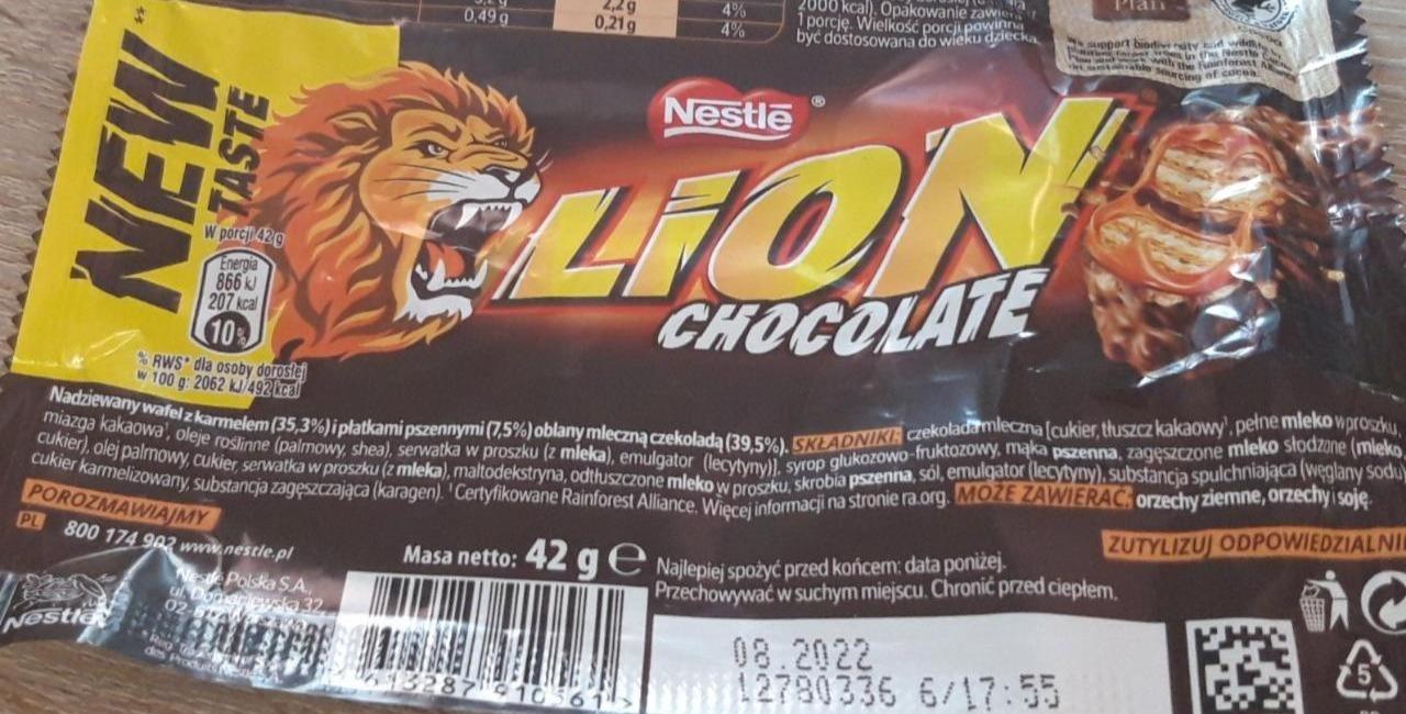 Zdjęcia - Baton Lion Chocolate Nestle