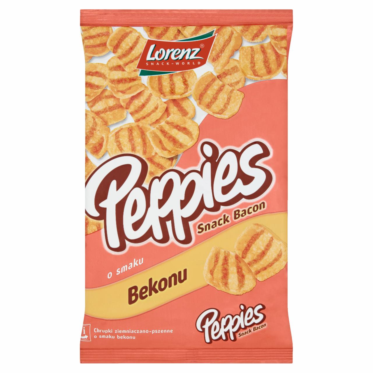 Zdjęcia - Peppies Chrupki ziemniaczano-pszenne o smaku bekonu 50 g