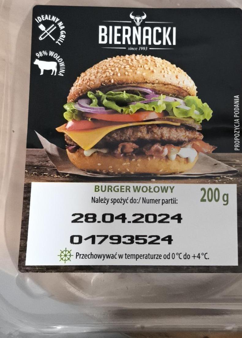 Zdjęcia - Burger wołowy Biernacki