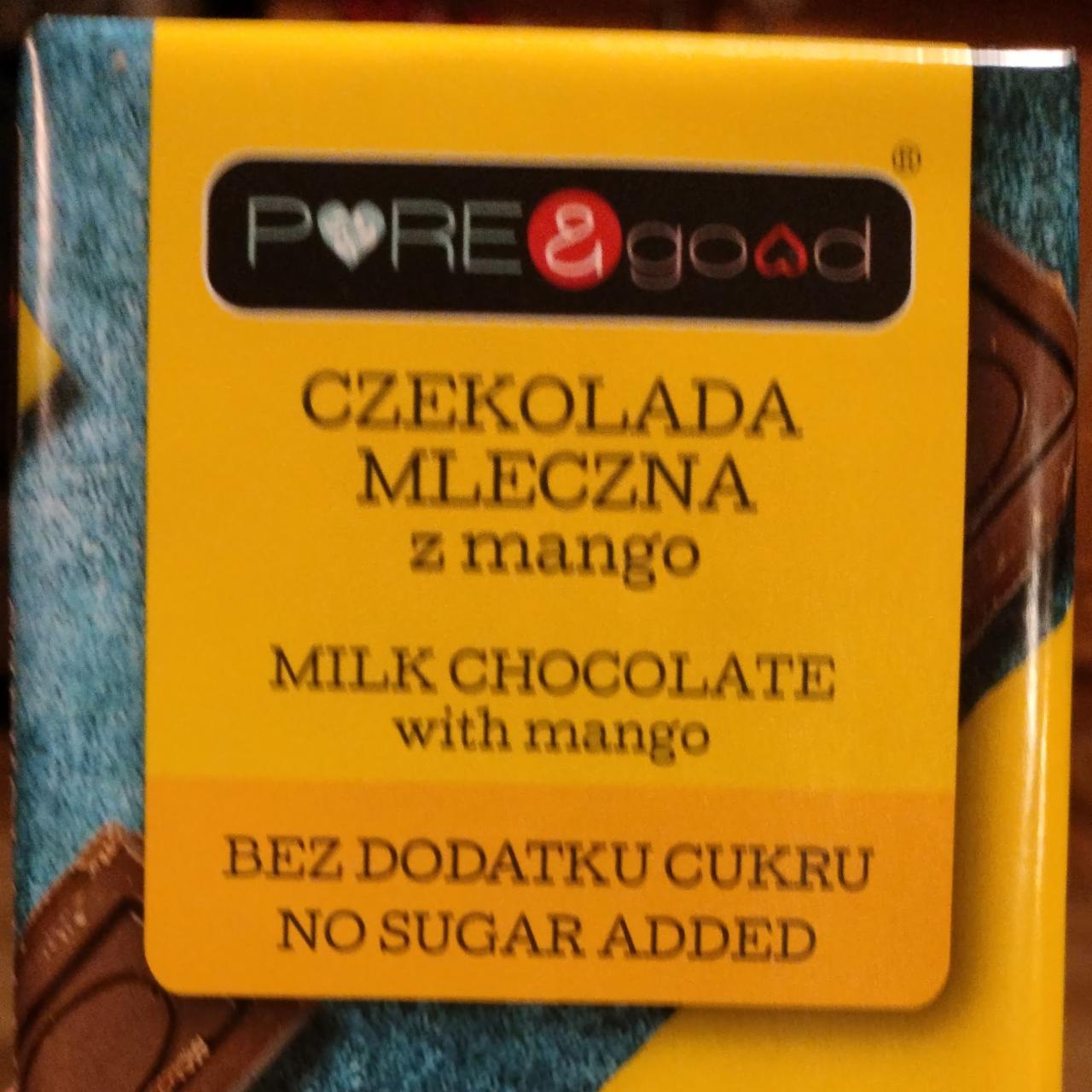 Zdjęcia - Czekolada mleczna z mango Pure&Good