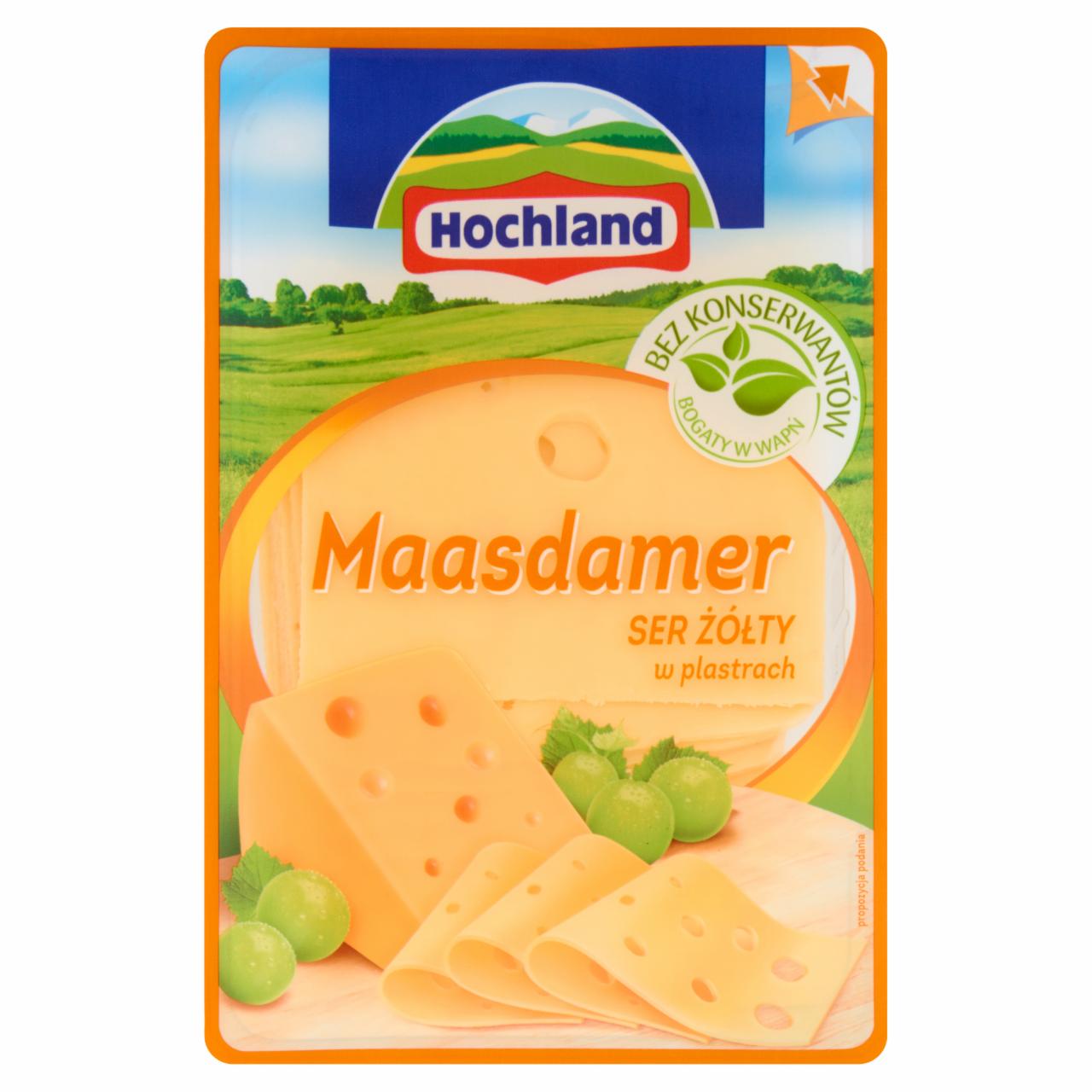 Zdjęcia - Hochland Maasdamer Ser żółty w plastrach 150 g