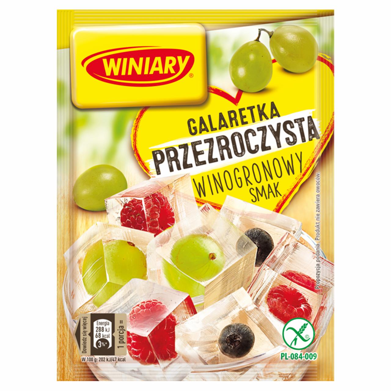 Zdjęcia - Winiary Galaretka przezroczysta winogronowy smak 71 g