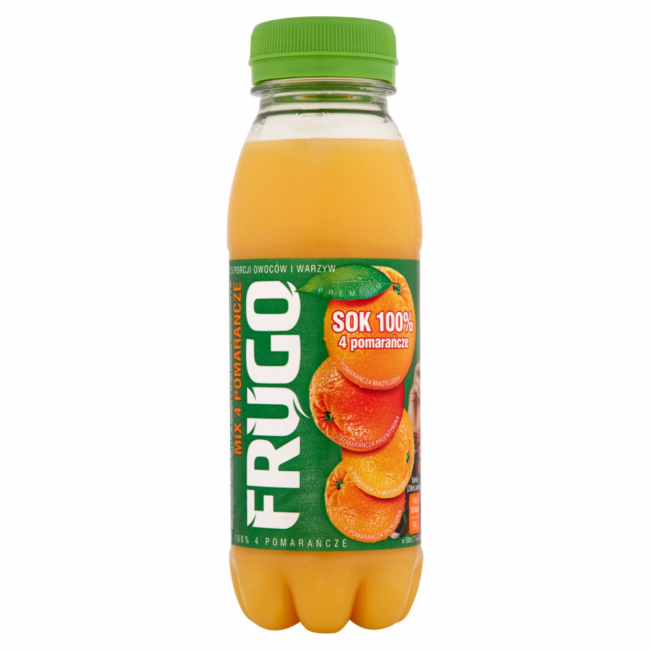 Zdjęcia - Frugo Sok 100% 4 pomarańcze 250 ml