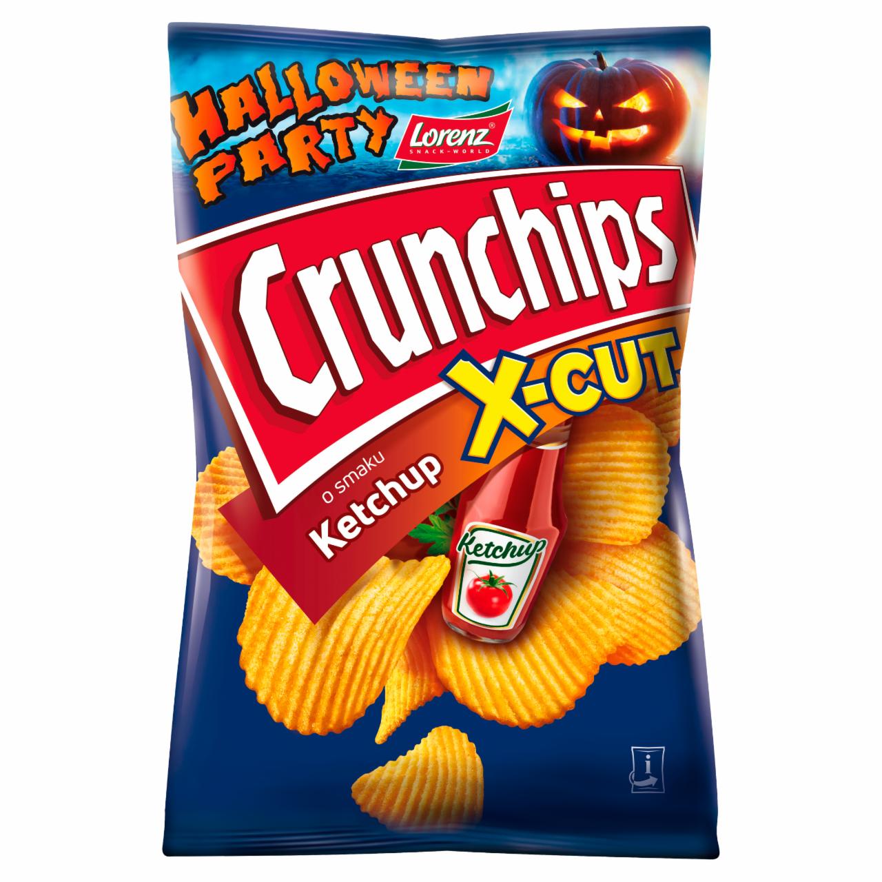 Zdjęcia - Crunchips X-Cut Chipsy ziemniaczane grubo krojone o smaku ketchup 140 g