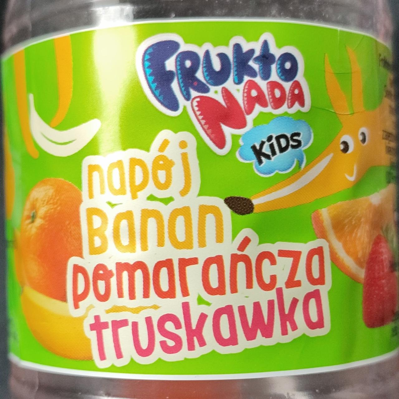 Zdjęcia - Napój banan pomarańcza truskawka Frukto Nada