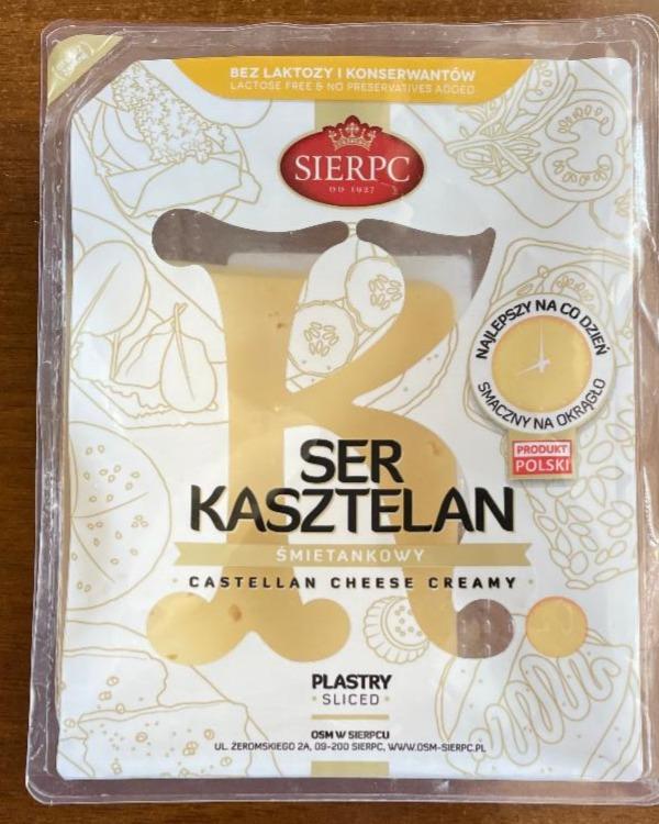 Zdjęcia - Sierpc Ser kasztelan śmietankowy plastry 135 g