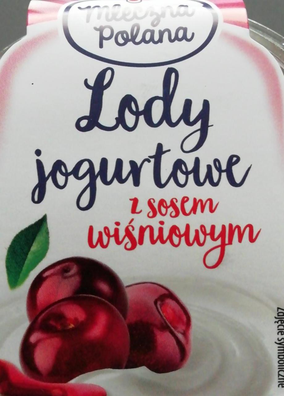 Zdjęcia - Lody jogurtowe z sosem wiśniowym Mleczna Polana