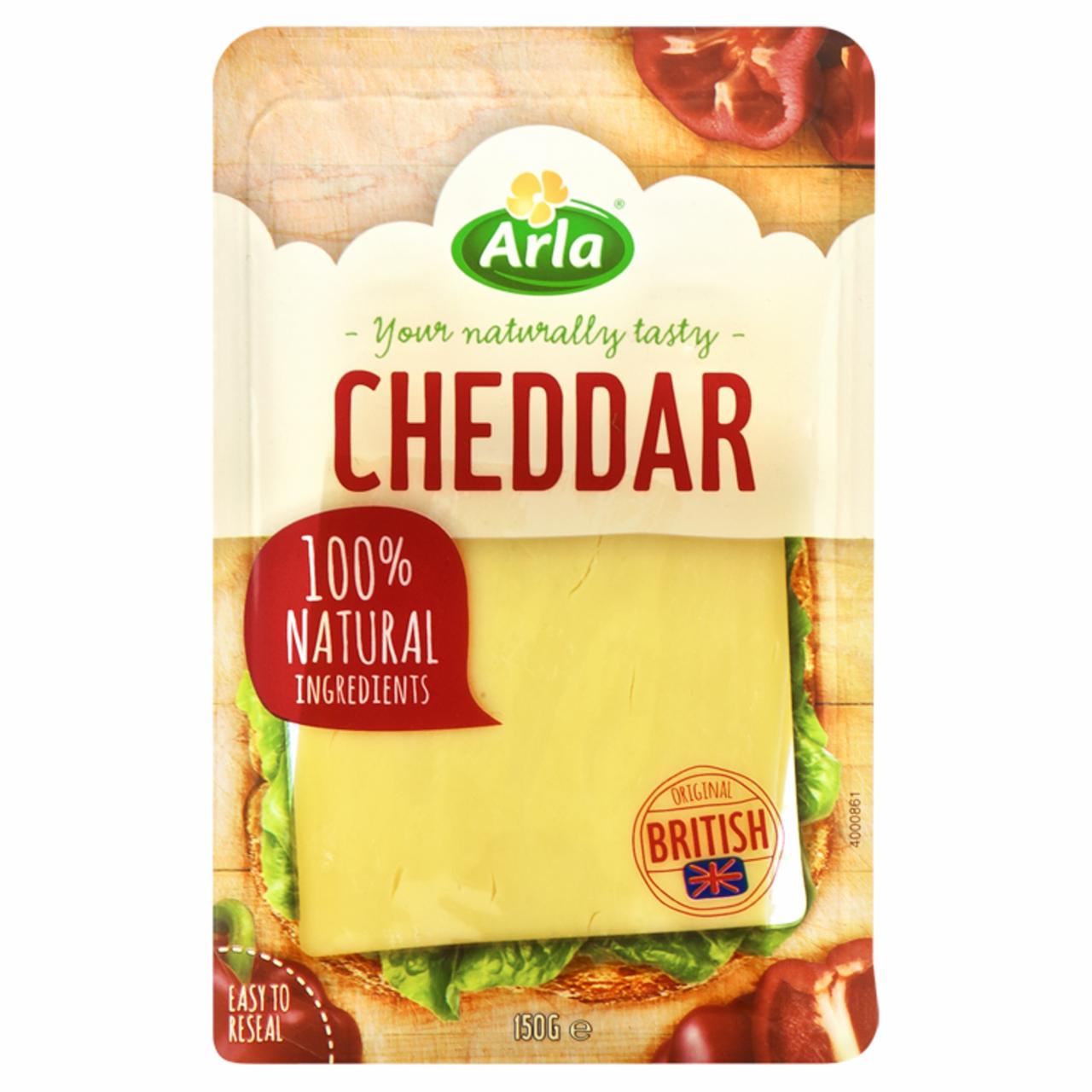 Zdjęcia - Arla Cheddar Ser w plastrach 150 g