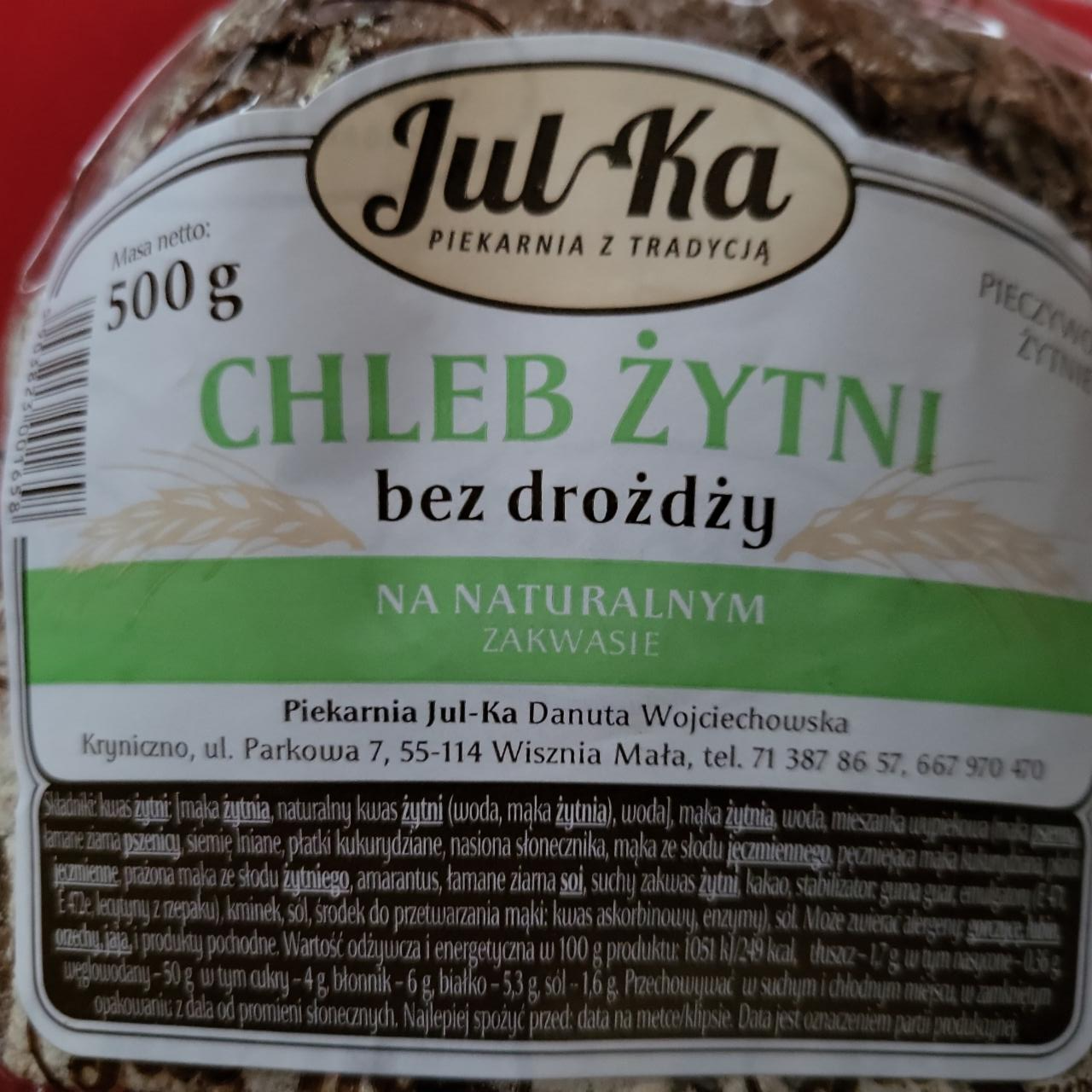 Zdjęcia - Chleb żytni bez drożdży Julka