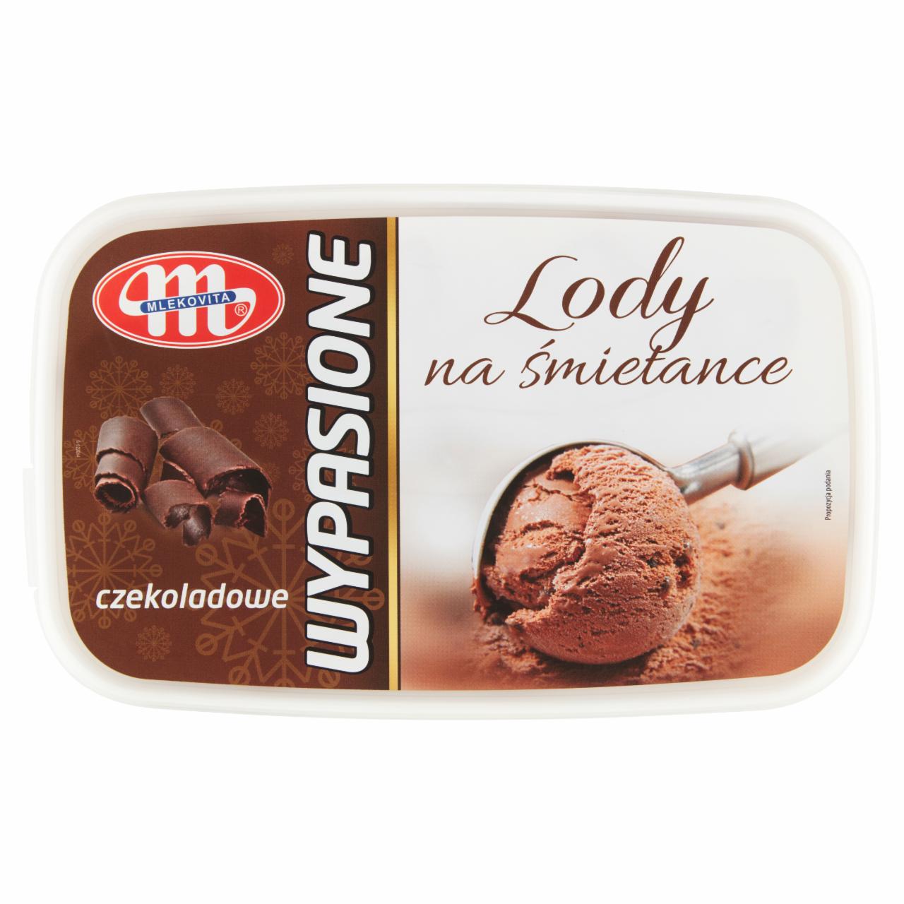 Zdjęcia - Mlekovita Wypasione Lody na śmietance czekoladowe 1 l