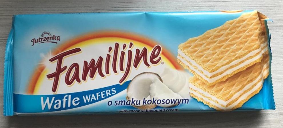 Zdjęcia - Familijne Wafle o smaku kokosowym Jutrzenka