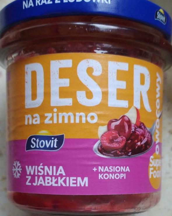 Zdjęcia - deser na zimno wiśnia z jabłkiem stovit