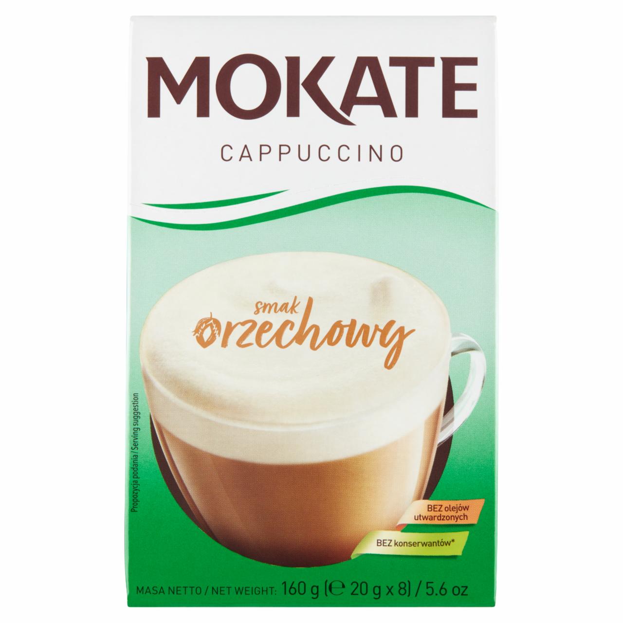 Zdjęcia - Mokate Cappuccino smak orzechowy 160 g (8 x 20 g)