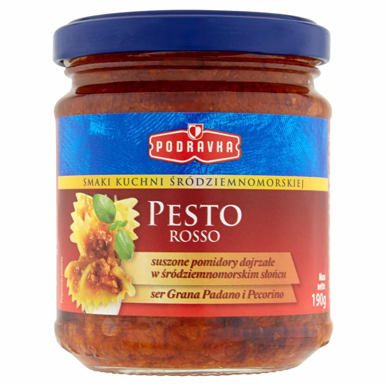 Zdjęcia - Podravka Smak kuchni śródziemnomorskiej Pomidorowy sos pesto 190 g