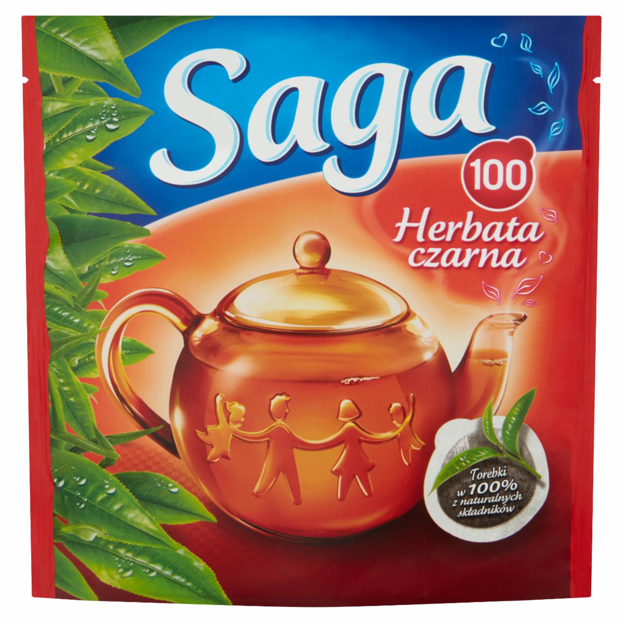 Zdjęcia - Saga Herbata czarna 140 g (100 torebek)