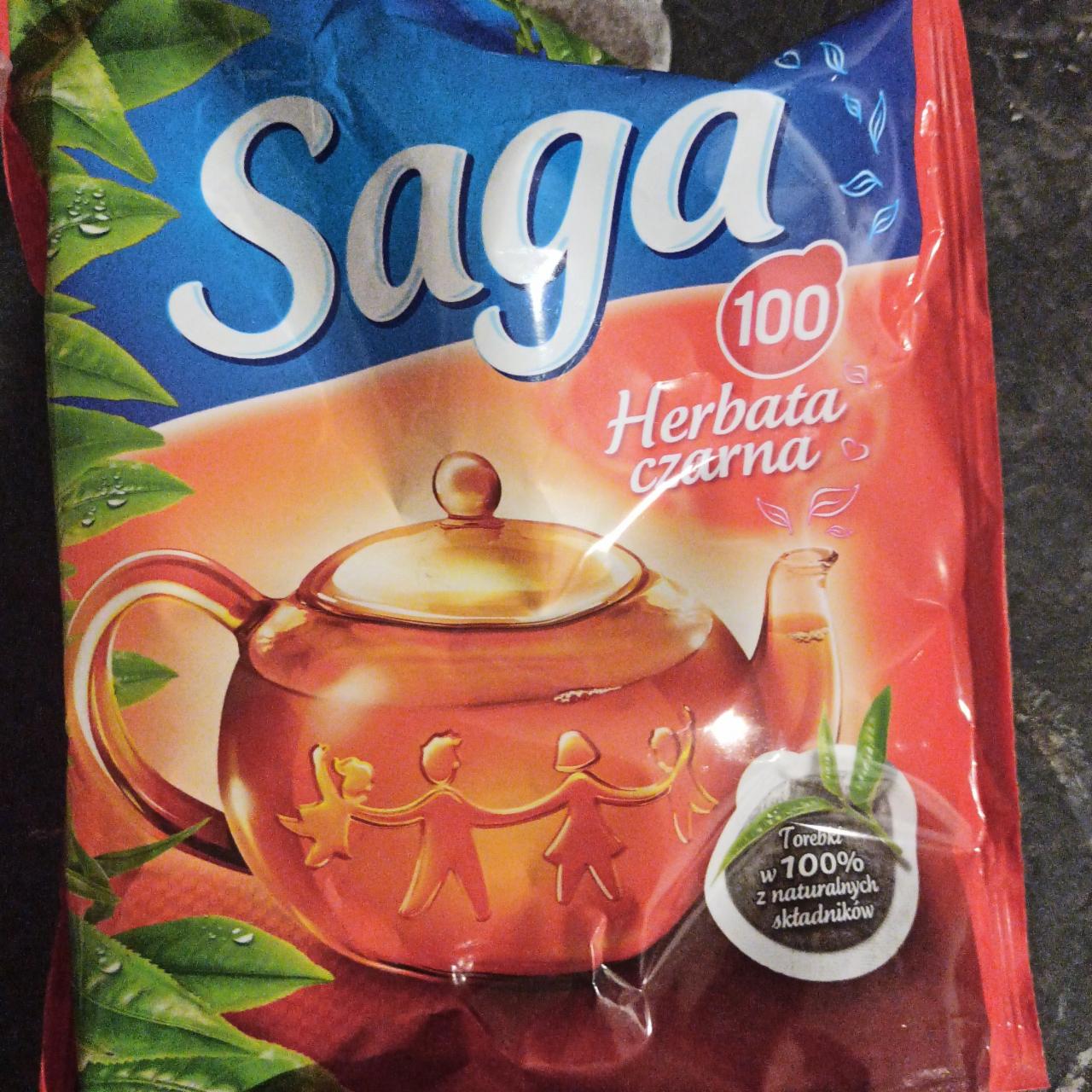 Zdjęcia - Saga Herbata czarna 140 g (100 torebek)