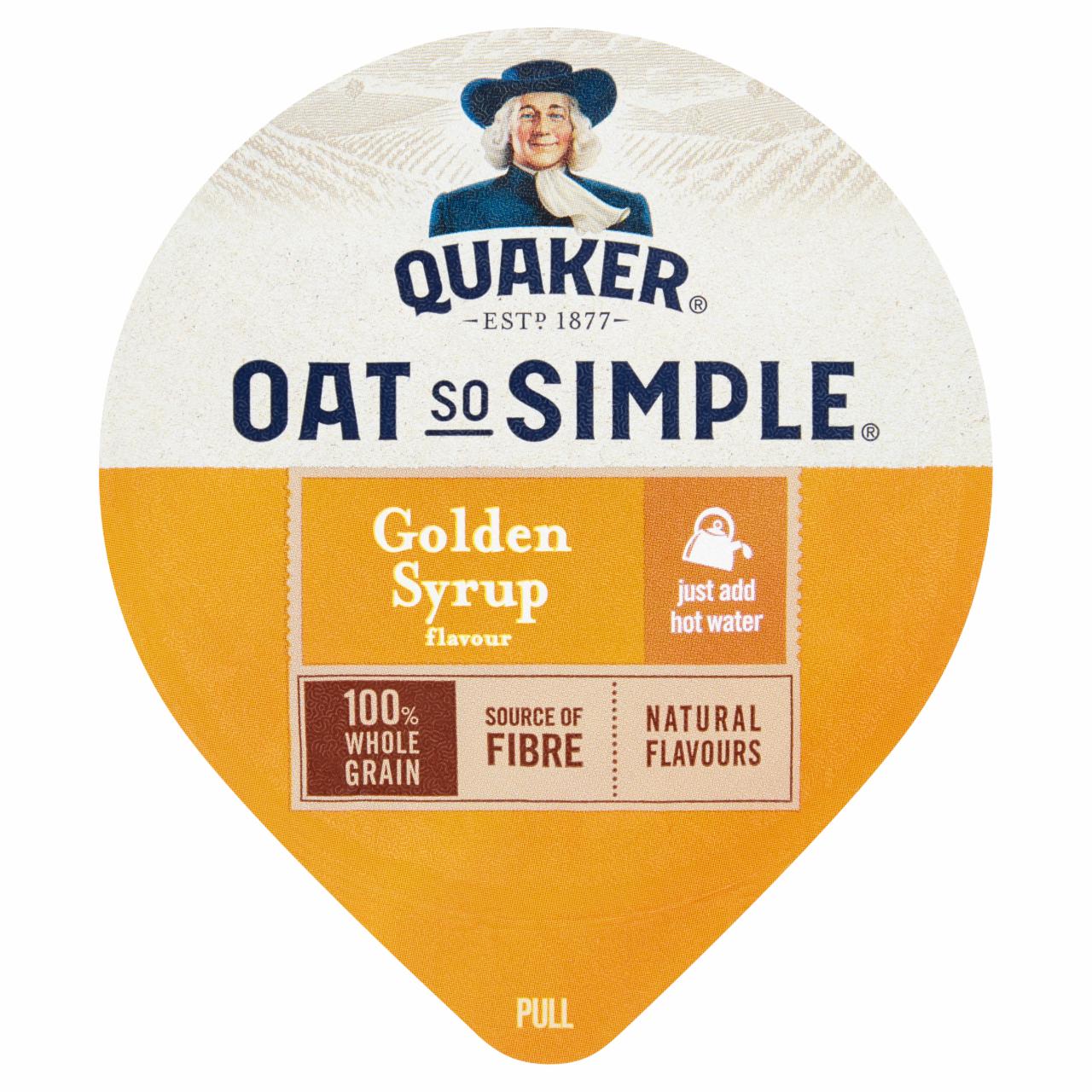 Zdjęcia - Quaker Oat So Simple Golden Syrup Mieszanka do przygotowania owsianki 57 g