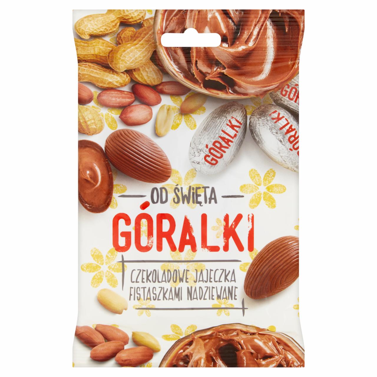 Zdjęcia - Góralki Czekoladowe jajeczka fistaszkami nadziewane 100 g