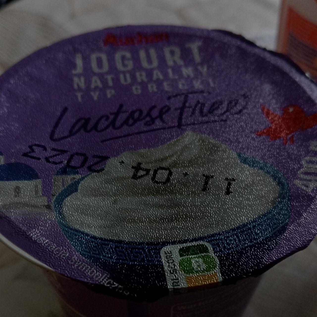 Zdjęcia - jogurt naturalny typ grecki bez laktozy Auchan