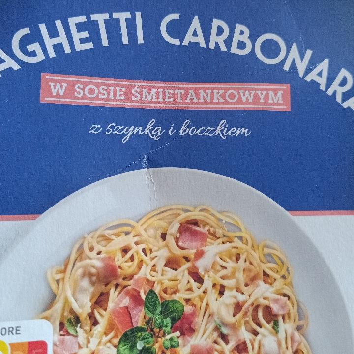 Zdjęcia - Spaghetti carbonara w sosie śmietankowym z szynką i boczkiem Cucina Nobile