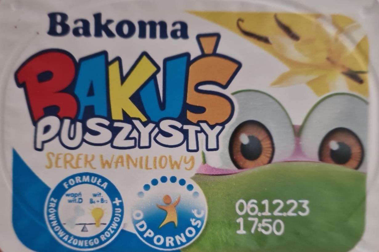 Zdjęcia - Bakuś Puszysty serek waniliowy Bakoma