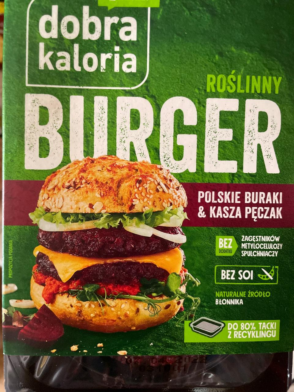 Zdjęcia - Dobra Kaloria Roślinny Burger Polskie buraki i kasza pęczak