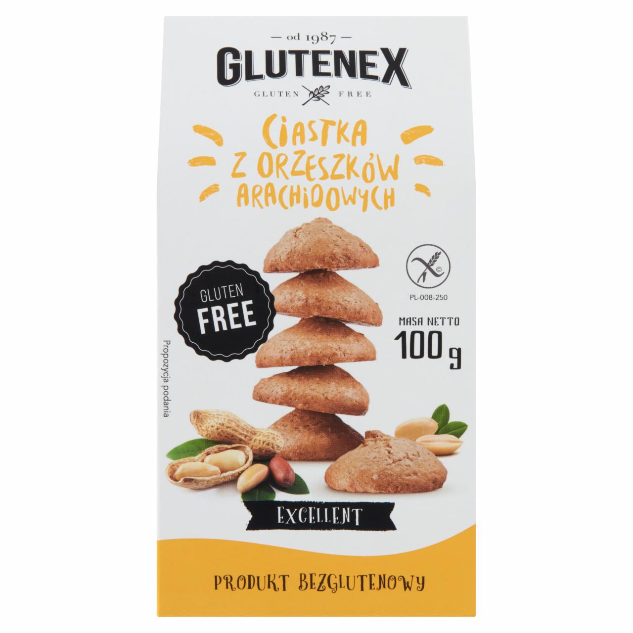 Zdjęcia - Glutenex Ciastka z orzeszków arachidowych 100 g