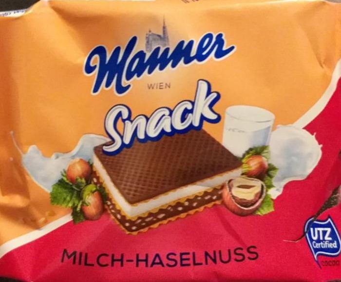 Zdjęcia - Manner Snack Milch-haselnuss