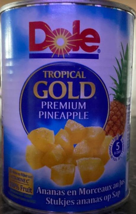 Zdjęcia - Dole Tropical Gold Kawałki ananasa w soku 567 g