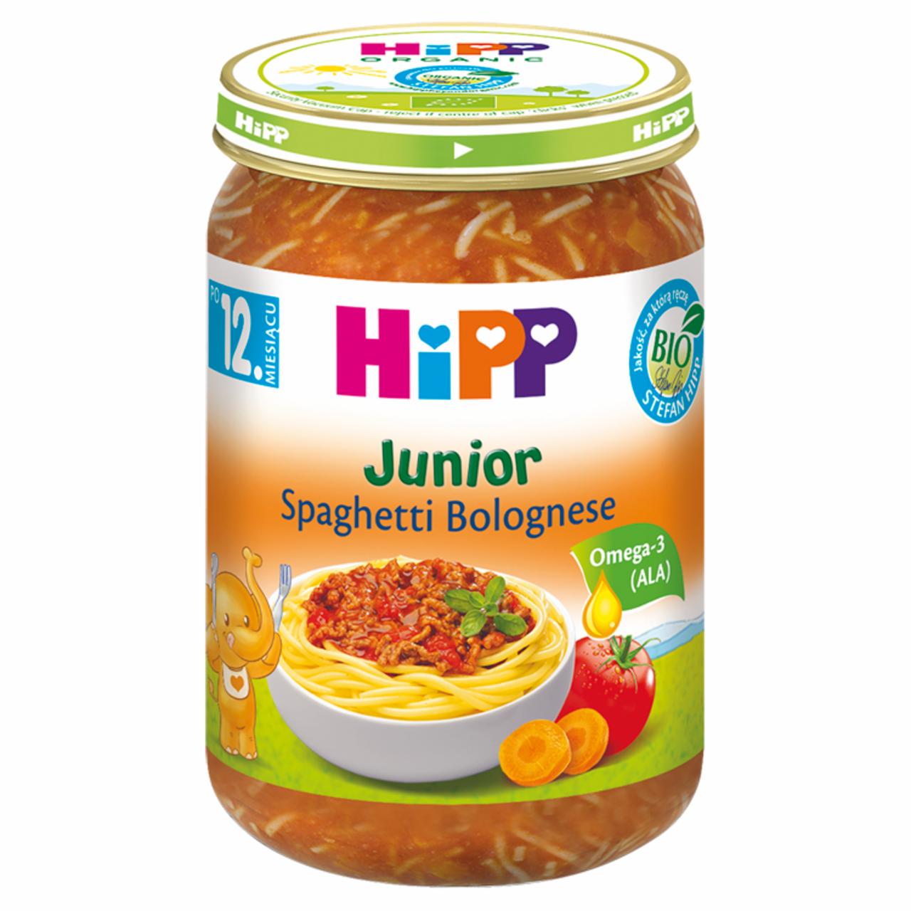 Zdjęcia - HiPP BIO Junior Spaghetti Bolognese po 12. miesiącu 250 g