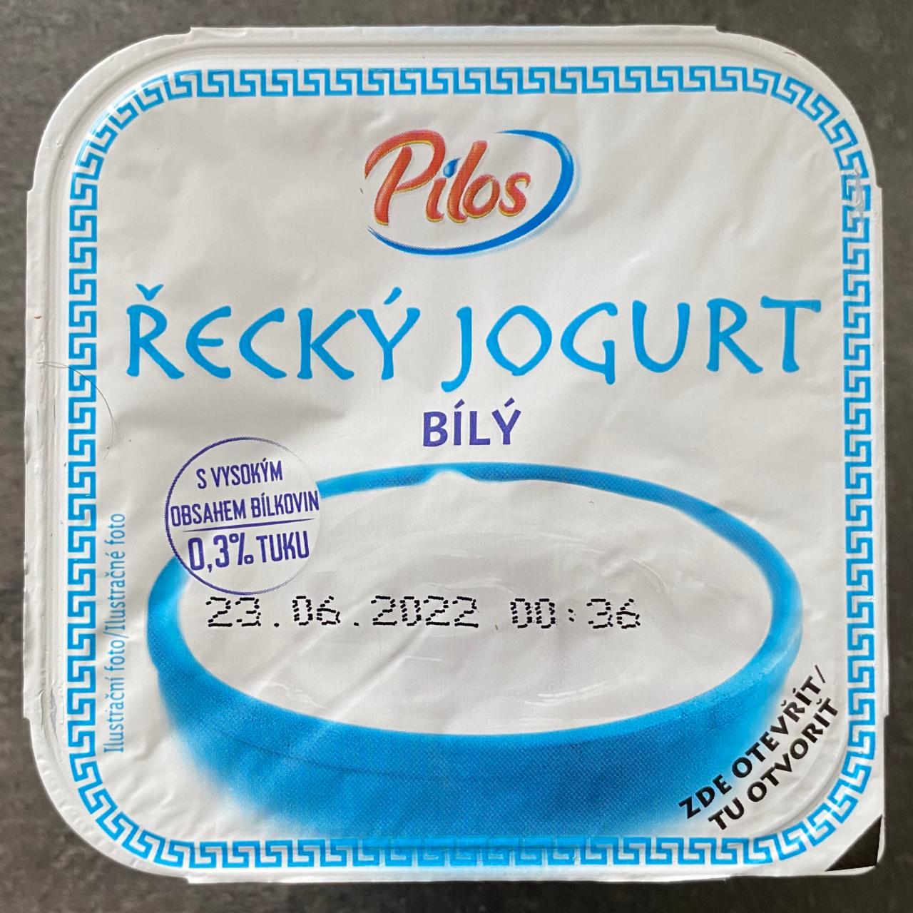 Zdjęcia - Jogurt grecki biały 0.3% tłuszczu Pilos