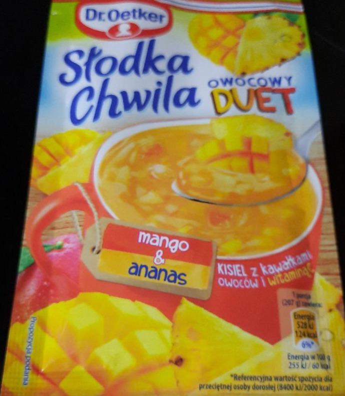 Zdjęcia - Słodka chwila owocowy duet mango&ananas Dr.Oetker