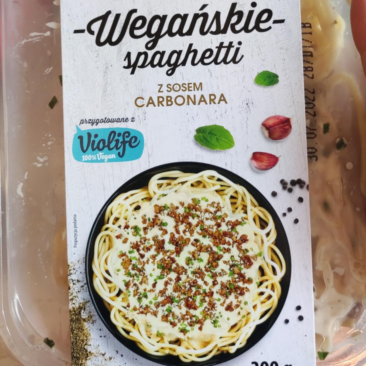 Zdjęcia - wegańskie spaghetti z sosem carbonara Violife