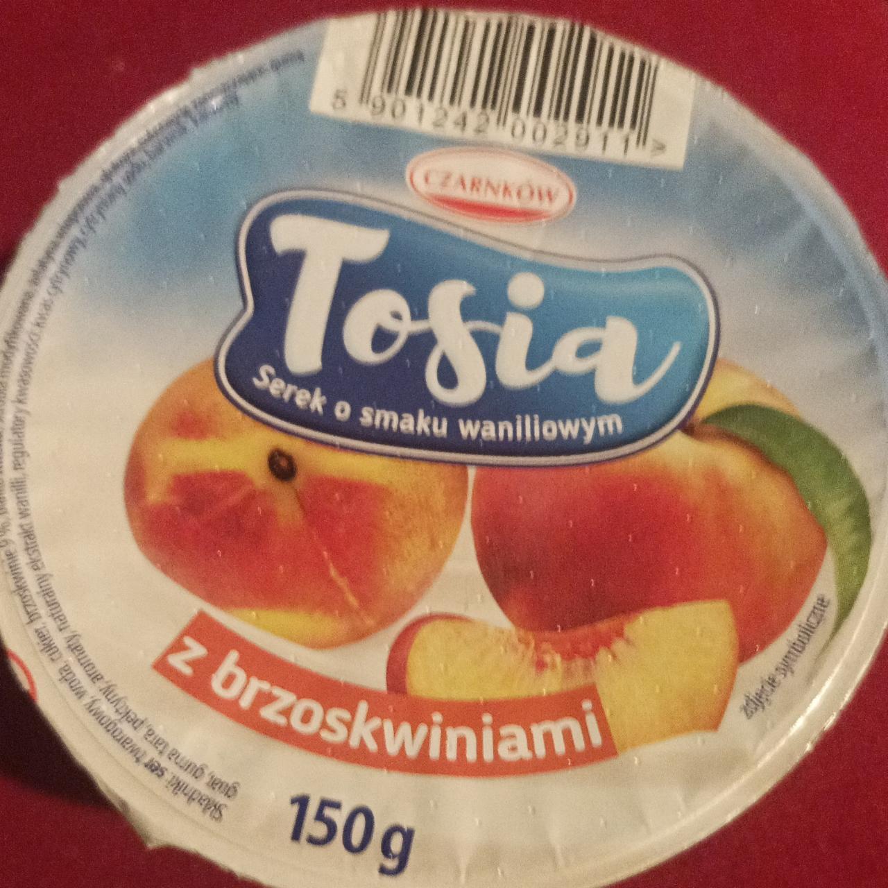 Zdjęcia - Tosia Serek o smaku waniliowym z brzoskwiniami Czarnków