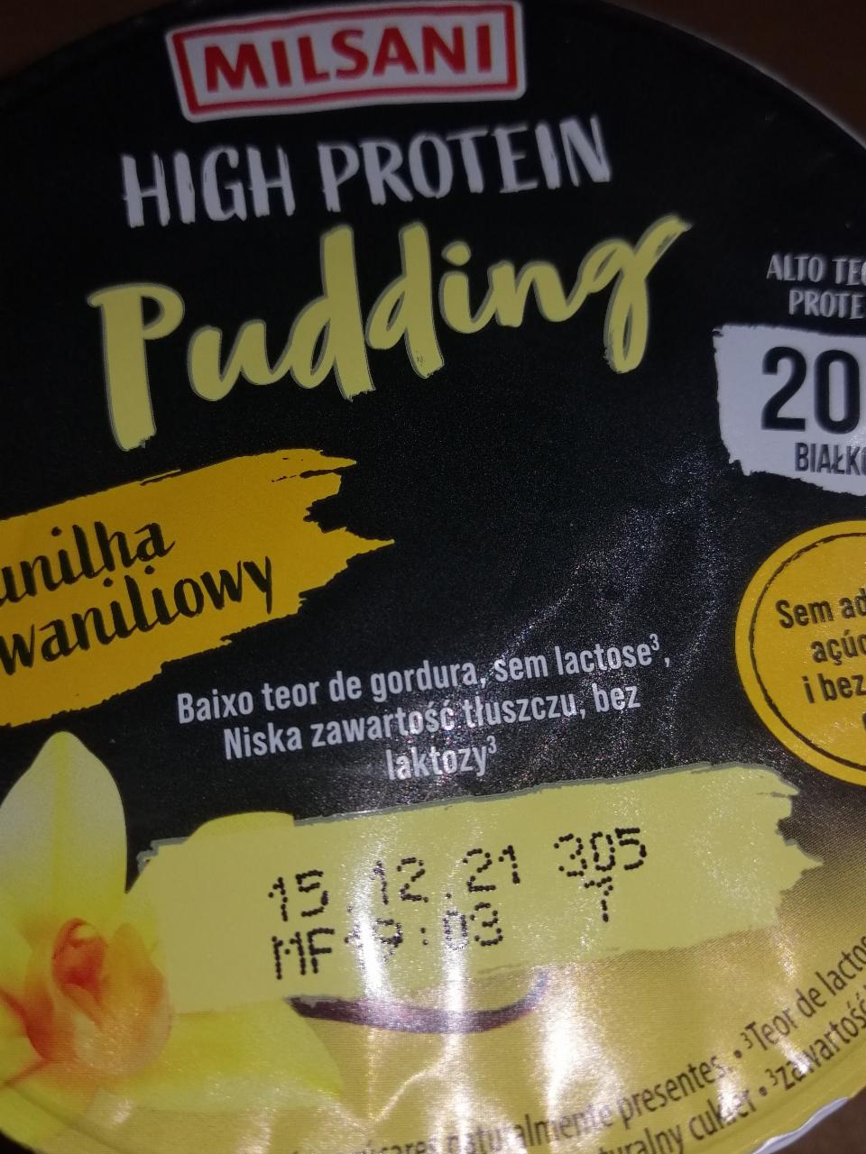 Zdjęcia - High Protein Pudding wanilia Milsani