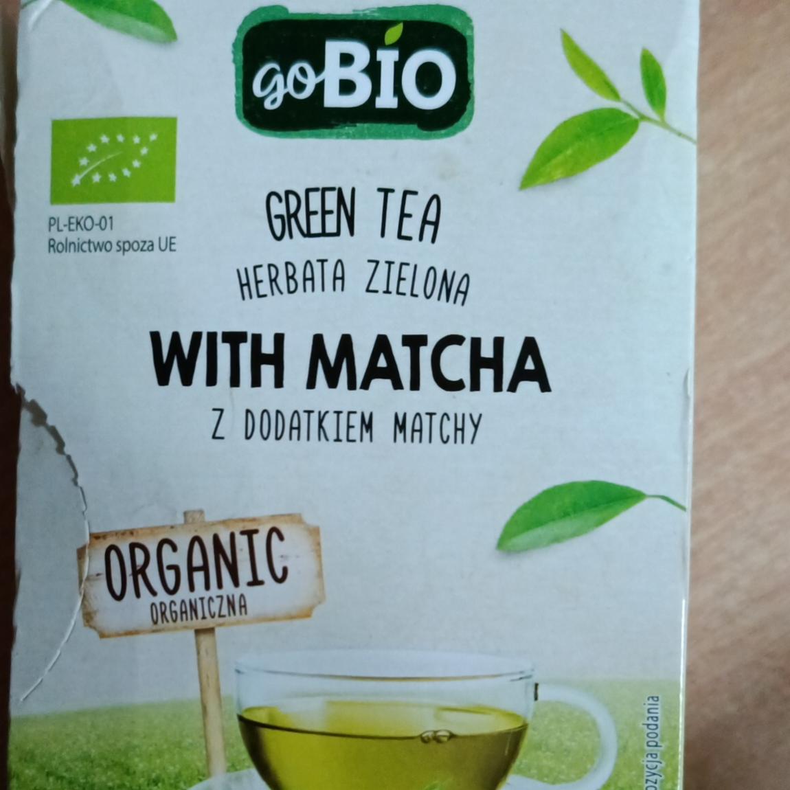 Zdjęcia - Herbata zielona z dodatkiem matchy Go bio