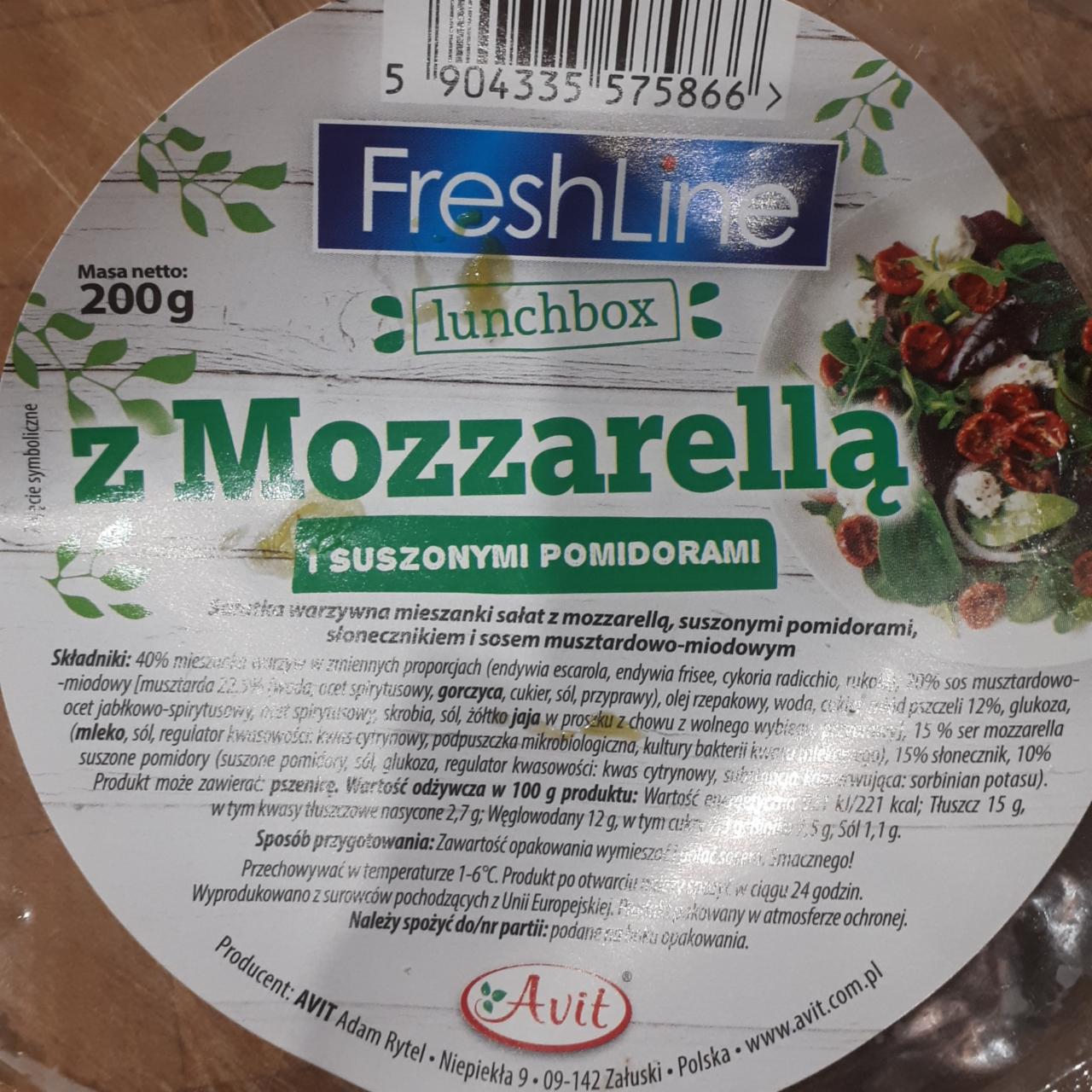 Zdjęcia - Lunchbox z mozzarellą i suszonymi pomidorami FreshLine