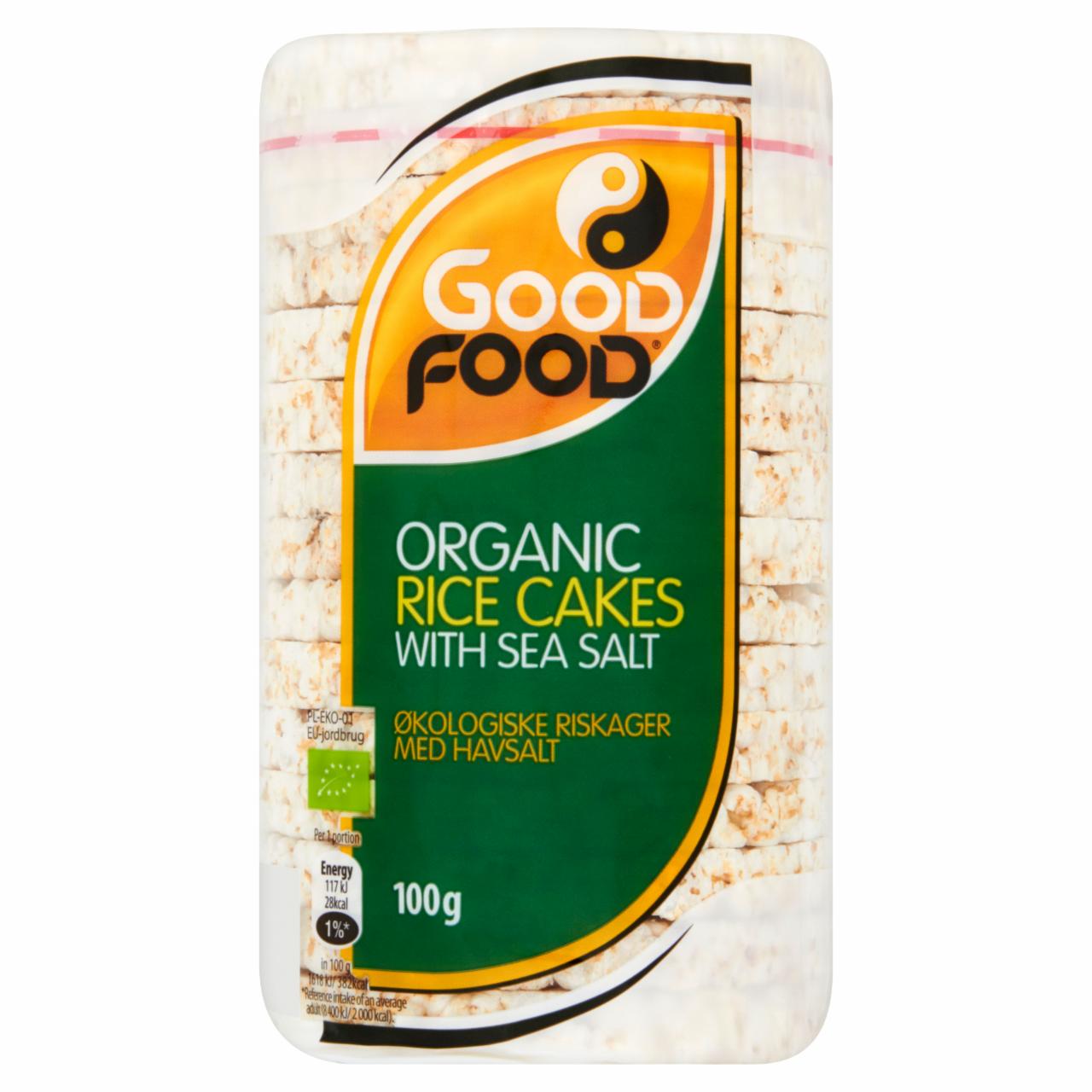 Zdjęcia - Good Food Bio Wafle ryżowe z solą morską 100 g (14 sztuk)