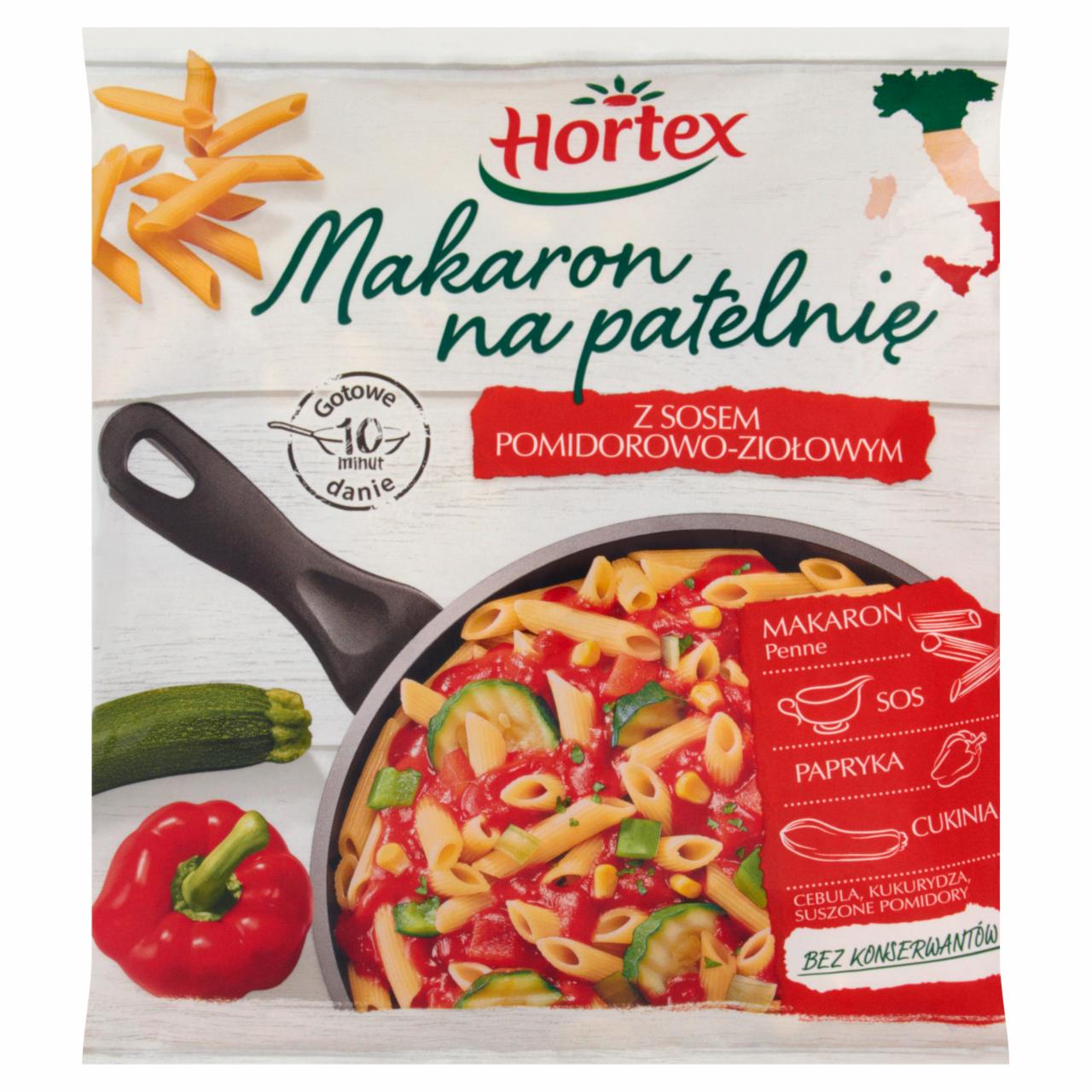 Zdjęcia - Hortex Makaron na patelnię z sosem pomidorowo-ziołowym 450 g