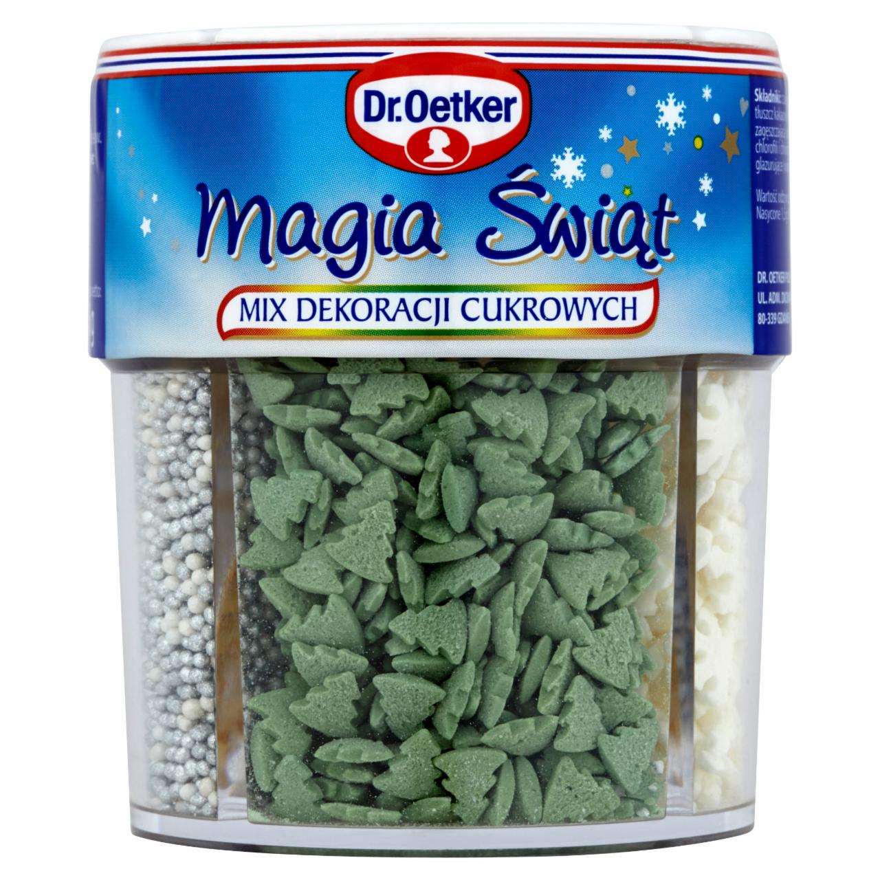 Zdjęcia - Dr. Oetker Magia świąt Mix dekoracji cukrowych 76 g