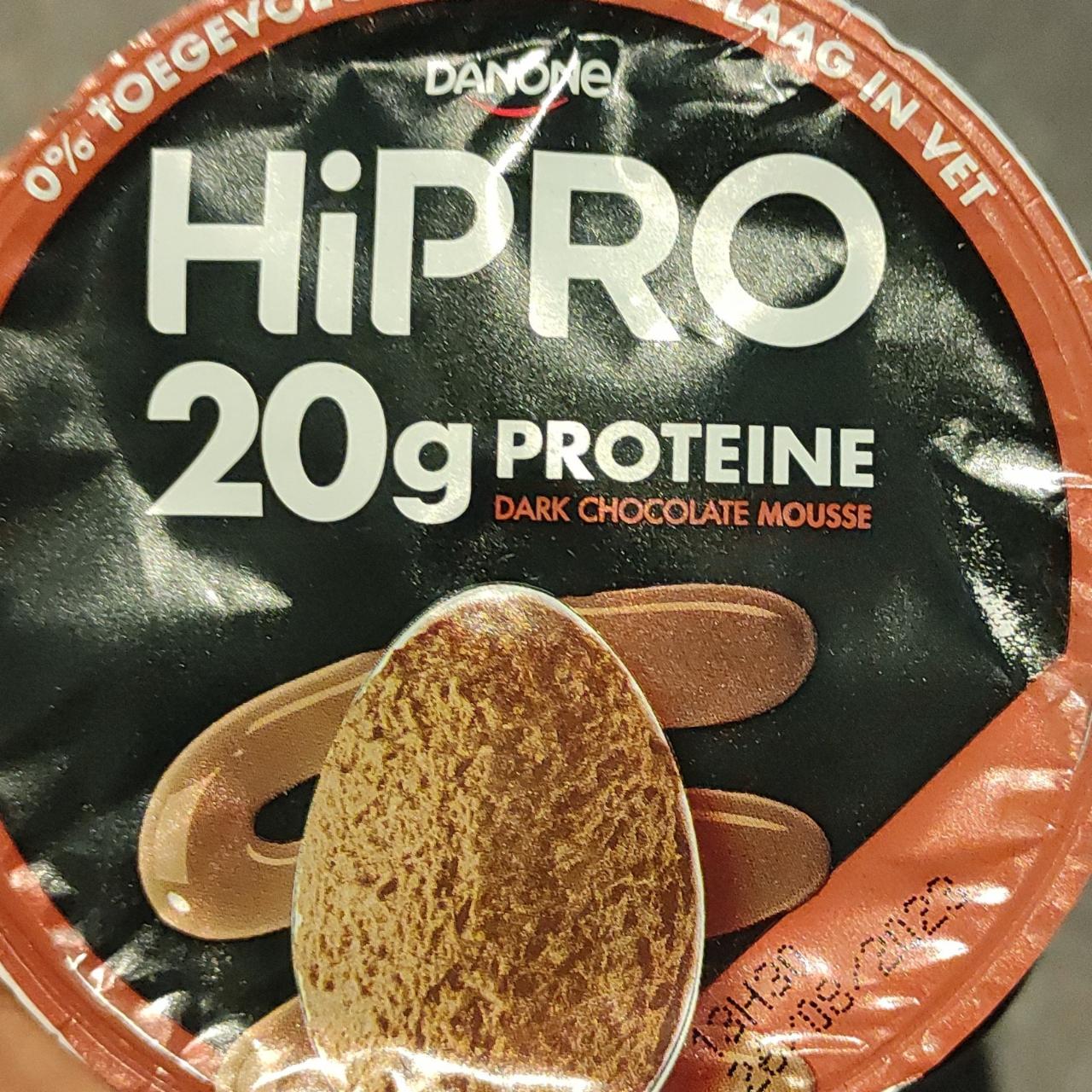 Zdjęcia - HiPRO 20g proteine dark chocolate mousee Danone
