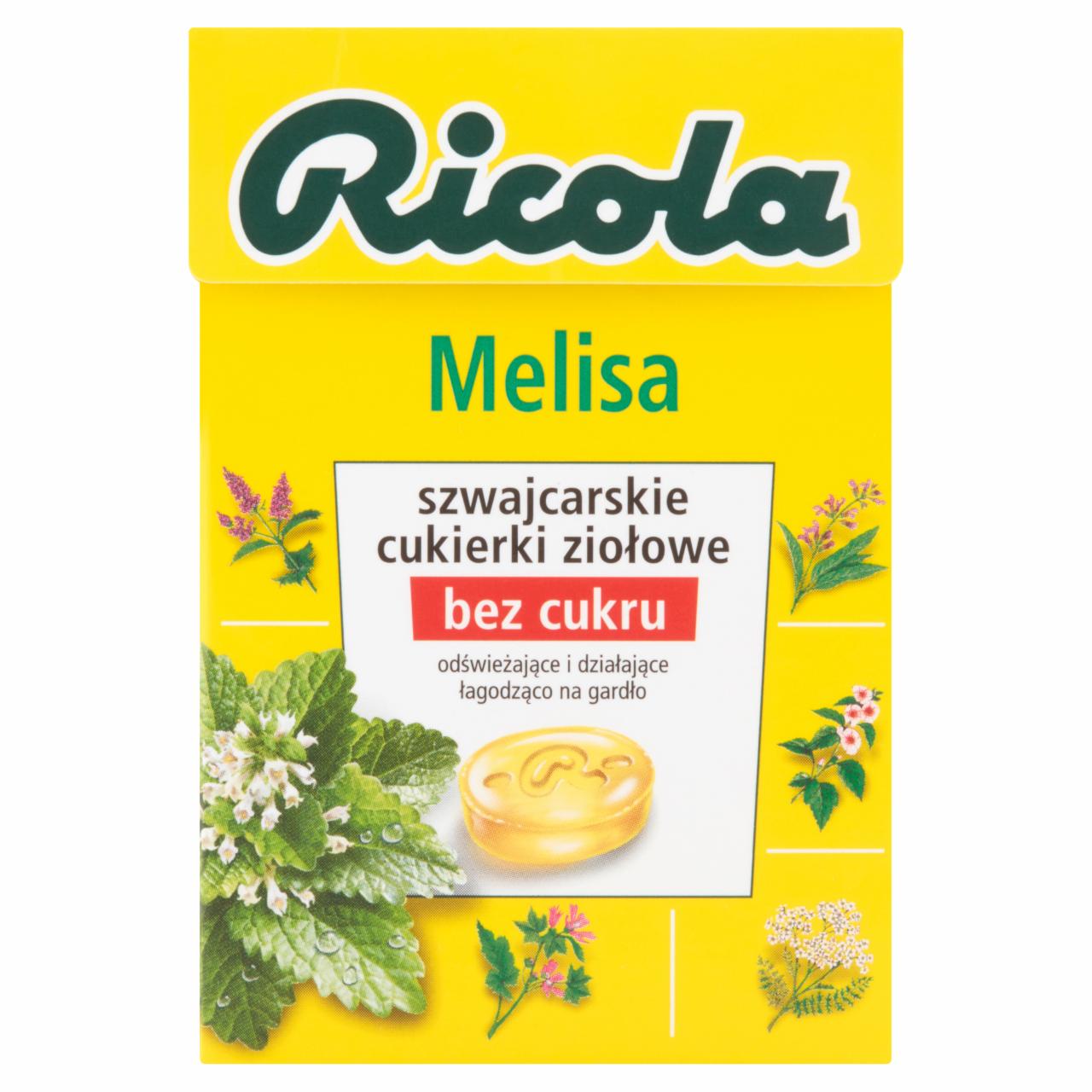 Zdjęcia - Ricola Melisa szwajcarskie cukierki ziołowe 40 g