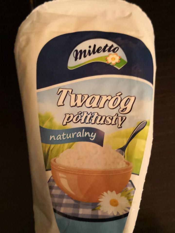 Zdjęcia - Twaróg półtłust naturalny Miletto