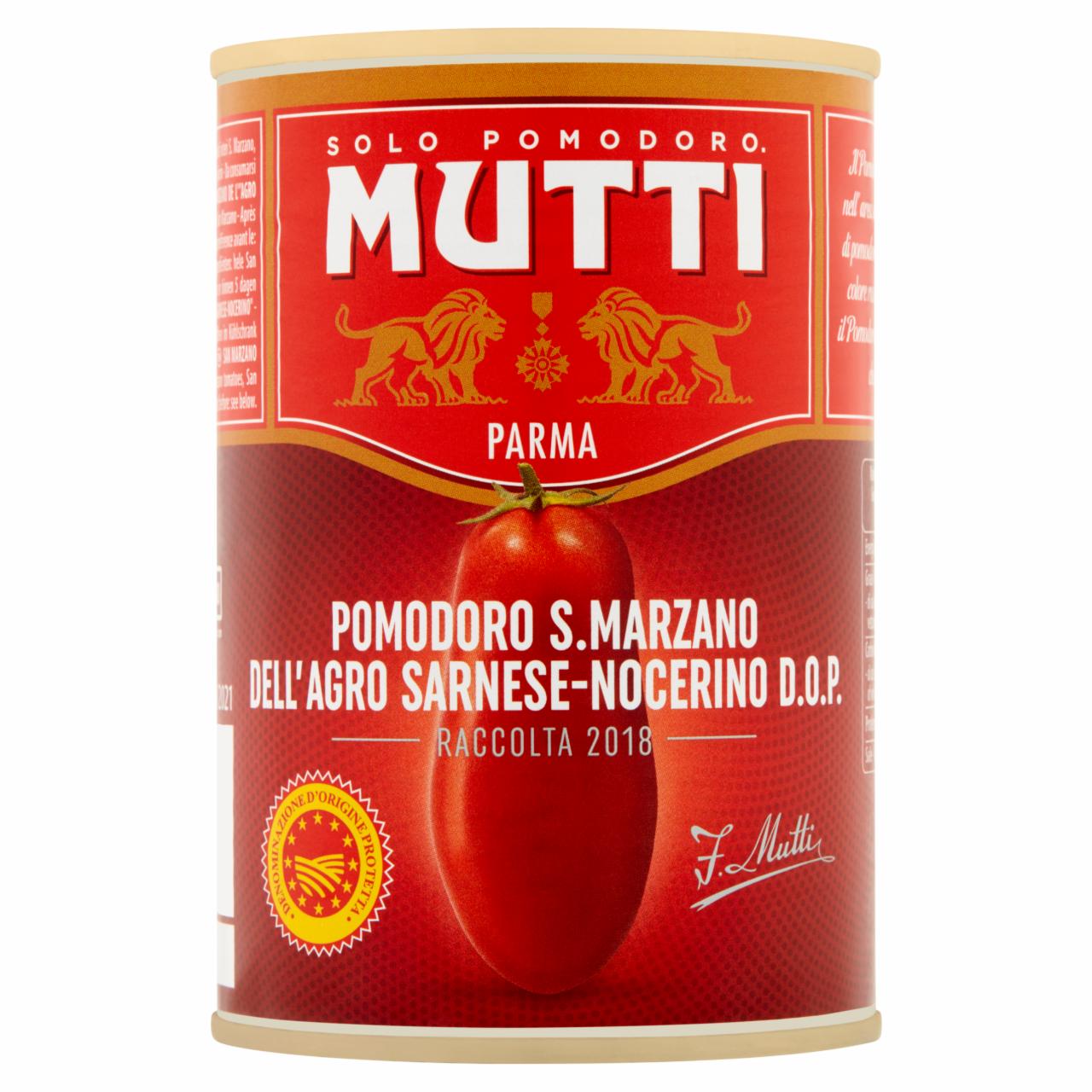 Zdjęcia - Mutti Pomidory San Marzano całe bez skórki 400 g
