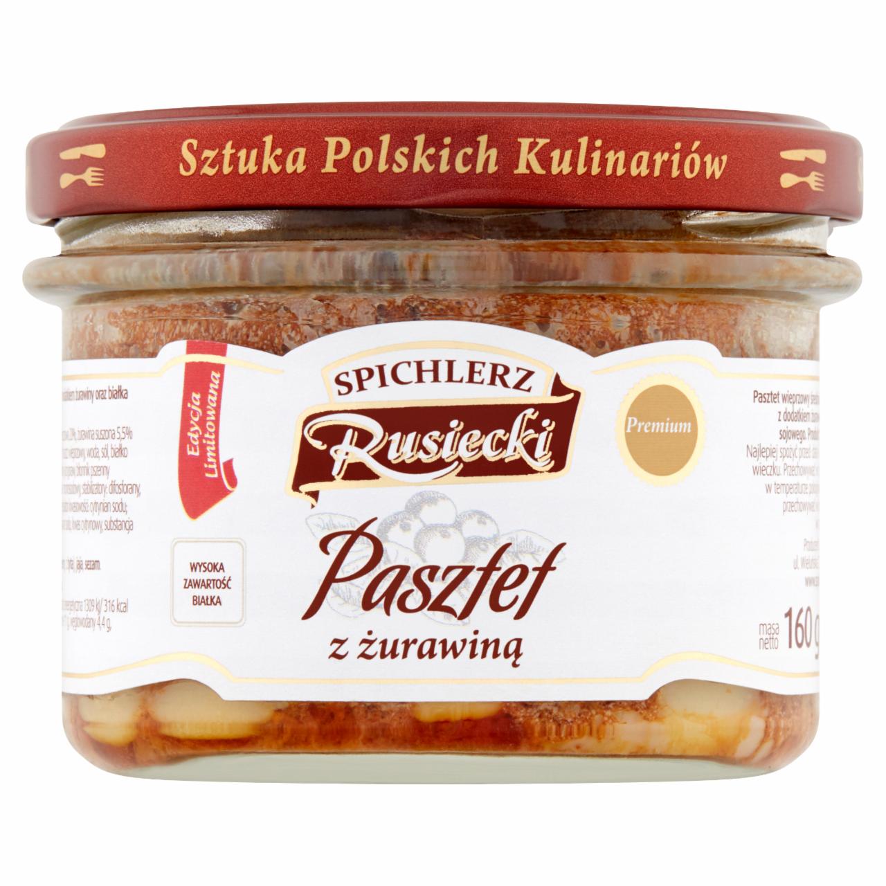 Zdjęcia - Spichlerz Rusiecki Pasztet z żurawiną 160 g