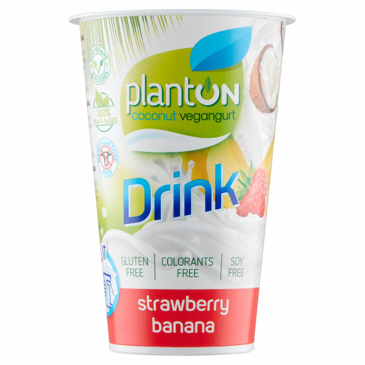 Zdjęcia - Planton Kokosowy vegangurt truskawka & banan 200 g