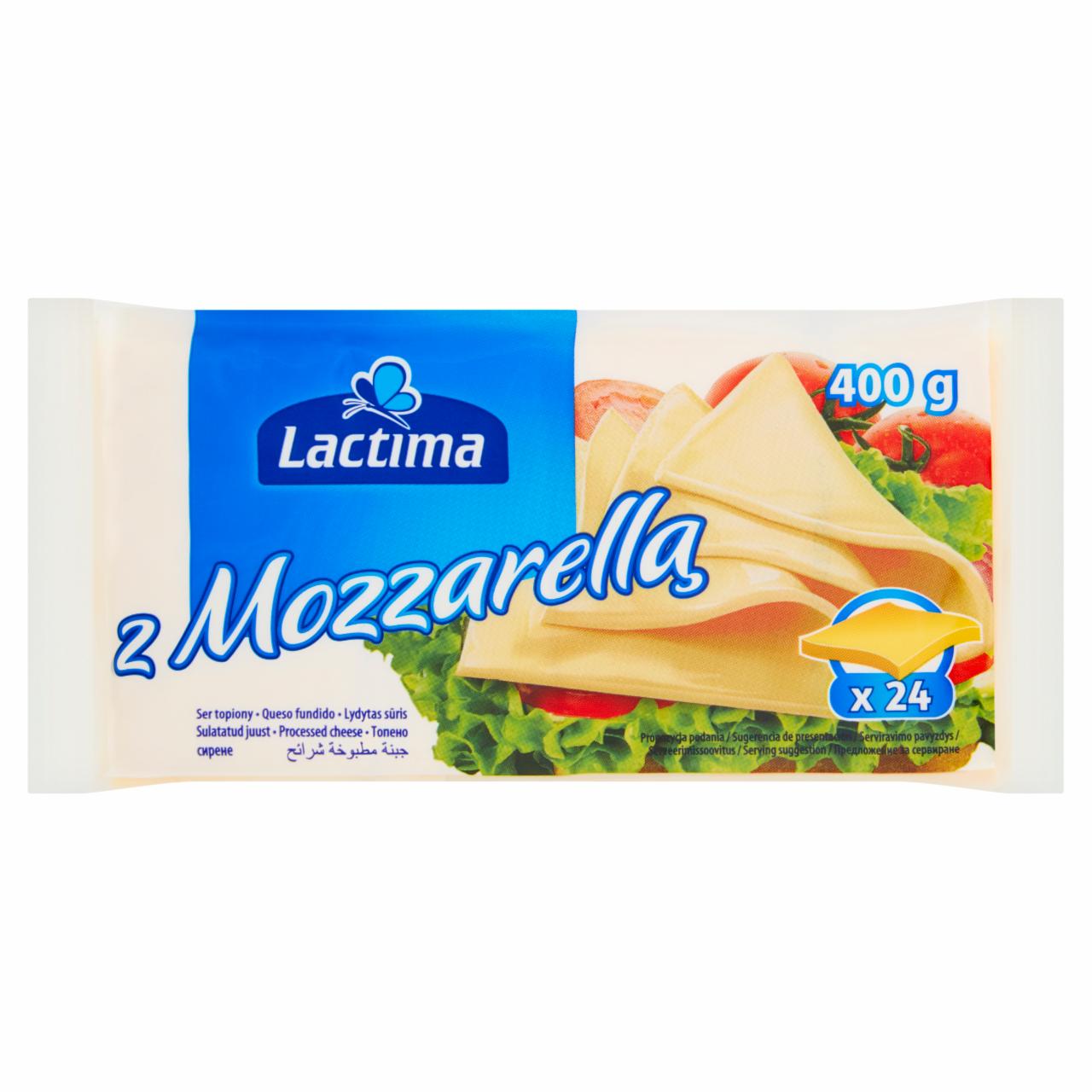 Zdjęcia - Lactima Ser topiony w plasterkach z Mozzarellą 400 g (24 x 16,67 g)