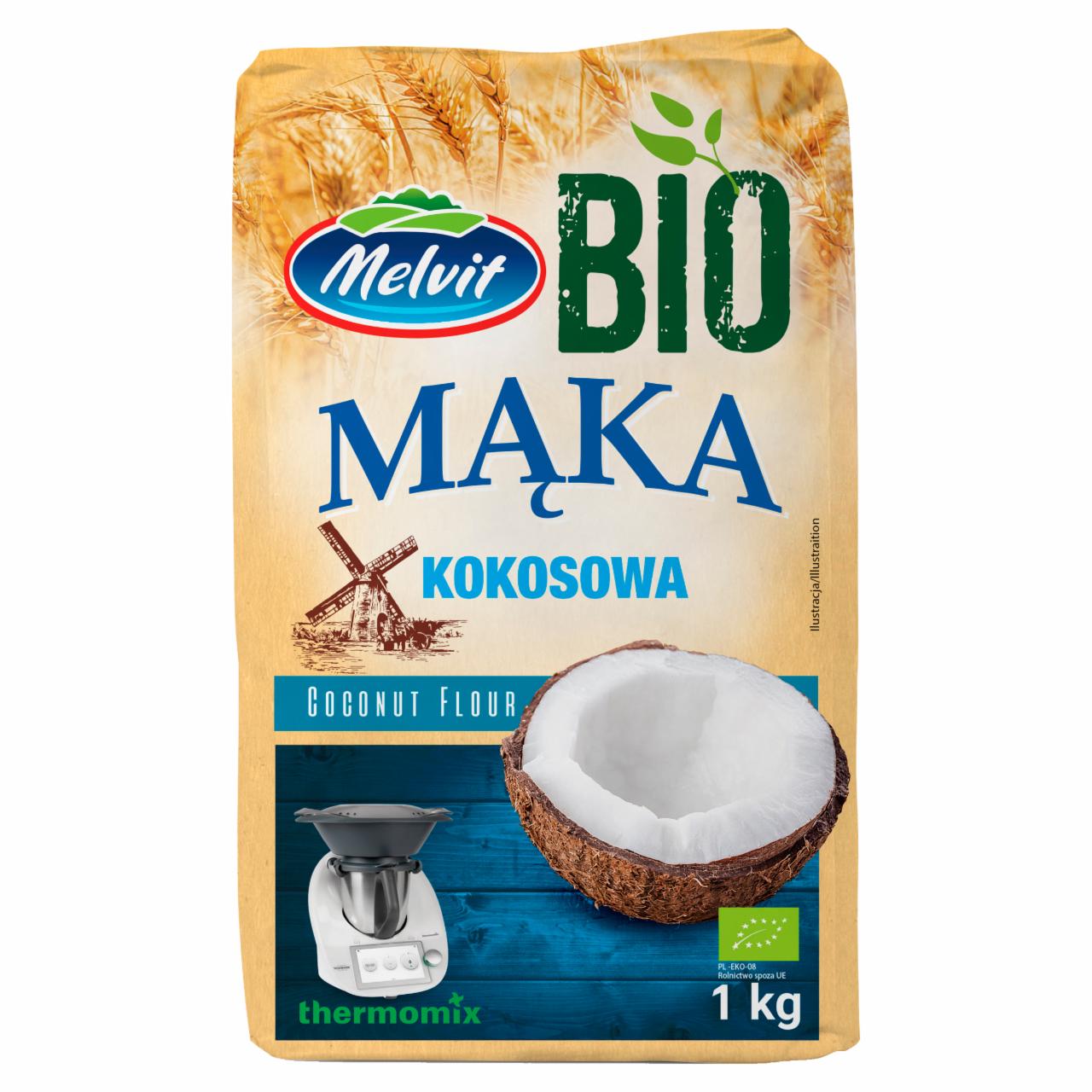 Zdjęcia - Melvit Bio Mąka kokosowa 1 kg