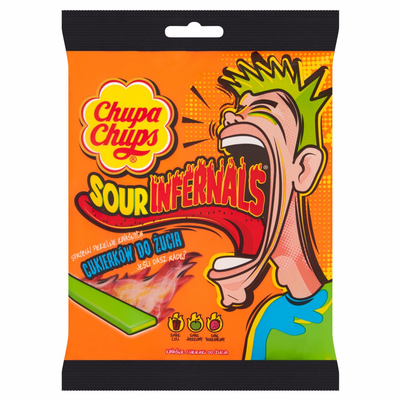 Zdjęcia - Chupa Chups Sour Infernals Kwaśne cukierki do żucia 83 g