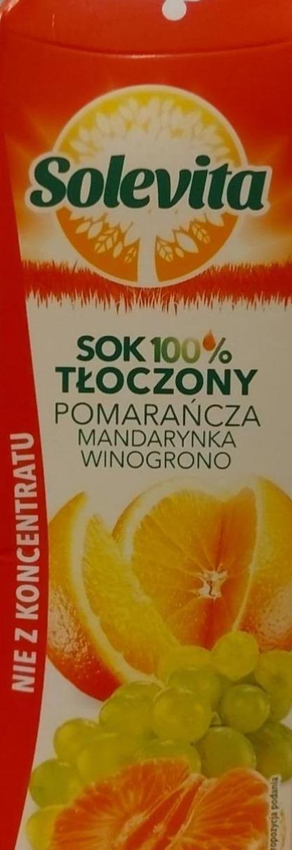 Zdjęcia - solevita sok tłoczony 100% pomarańcza mandarynka winogrono